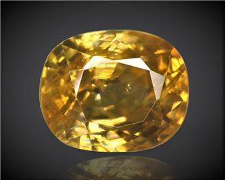 Yellow Zircon Natural Certified  5.22 CTS. ( 91933 )